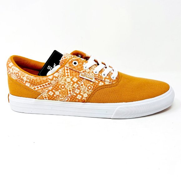 Supra Cobalt Desert Print Orange White Mens Skateboard Sneakers 05663 219 - Picture 1 of 5